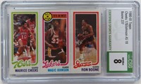 1980-81 Topps Basketball with Magic Johnson CSG 8