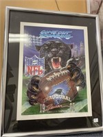 1995 Carolina panther inaugural print