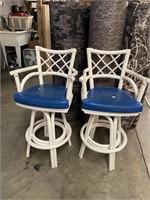 Pair of rattan chairs. Need tightened