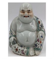 A Chinese Famille Rose Porcelain Buddha With Seal