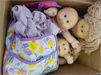 Cabbage patch kids and other dolls and assessories