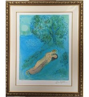 Limited Edition 91/500 Signed Marc Chagall Lithog