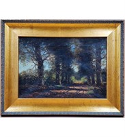 Framed 19th Century Dutch Oil on Canvas Landscape