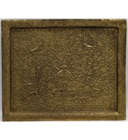 An Antique Brass Repousse Tray 19th Century, Poss
