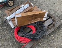 Pallet of Cabling, Hose & Mounting Brackets