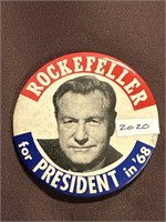 Rockefeller for president and 68. 3 1/2 inch