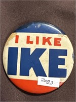 I like Ike 3 1/2 inch campaign button