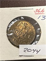 Hoover lucky pocket piece coin