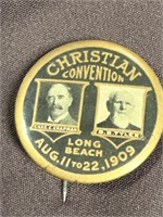 1909 Christian convention, Long Beach, 2 inch