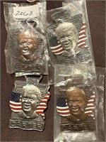 Four Jimmy Carter our 39th president watch fobs