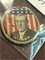 Woodrow Wilson for president one and a half inch
