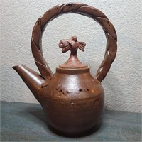 Signed Quirky Handmade Clay Mythical Tea Pot