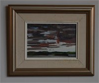 Heavy Skies, 1994, oil, 7" x 10"