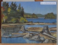 Percy Lake Haliburton from the dam, 1959,