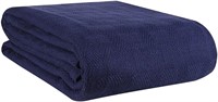 Glamburg 100% Cotton Bed Blanket, Breathable -QN
