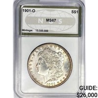 1901-O Morgan Silver Dollar NGS MS67