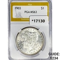 1903 Morgan Silver Dollar PGA MS63