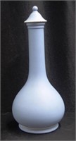 Rare Victorian Wedgwood blue jasper covered bottle