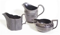 Three basalt ceramic jugs