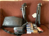 Camcorder, Tapes, Tripods (no cord no battery)