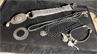 Hard rock, necklace, key chain