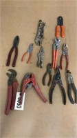 Vise Grips, Pliers, Wire Cutters,