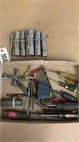 Allen Wrenches, Screwdrivers, Saws, drill bits,