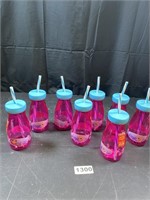 "Frozen" Bottle Shaped Cups with Straws