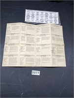 Vintage Tupperware Lables and Recipe Cards