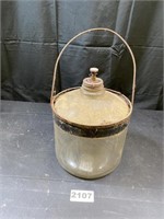Vintage Kerosene Stove Oil Latern Glass Jar- Burn