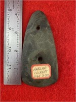 Slate Gorget    Indian Artifact Arrowhead