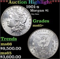 ***Auction Highlight*** 1901-s Morgan Dollar $1 Gr