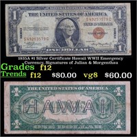 1935A $1 Silver Certificate Hawaii WWII Emergency
