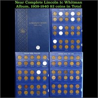 Near Complete Lincoln 1c Whitman Album, 1909-1940