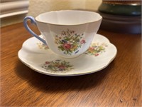 Tea cup by Shelly England, fine bone china. No