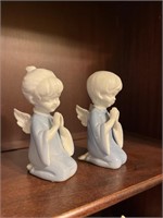 Decorative porcelain angels made in Japan