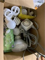 Collection of lightbulbs and timer box