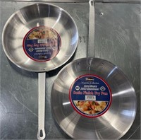 NEW! Bid x2 14" Aluminum Frying Pans