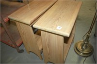 Wooden Side Tables/Benches-20" x 9½" x 23"