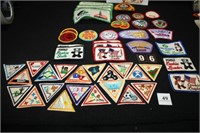 Various Girl Scout Badges and Patches; Triangles