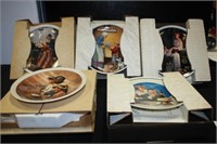Knowles decorative Plates (5) Norman Rockwell+