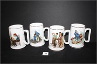 Norman Rockwell Coffee Mugs; N Rockwell Museum