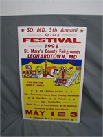 1998 SOMD 5th Annual Spring Festival Sign