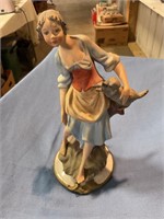 Flambro porcelain lady statue