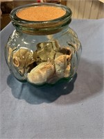 Jar with large shells