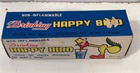Vintage drinking happy bird