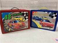2 VINTAGE COLLECTOR CAR CASES FOR 1/64 SCALE