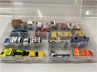 ASSORTED 1/64 SCALE CARS W/ CASE