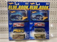 2 HOTWHEELS BLUE BOOK CAR SETS 1/64 SCALE