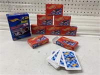 HOTWHEELS MINATURE PLAYING CARDS & MINI PUZZLE